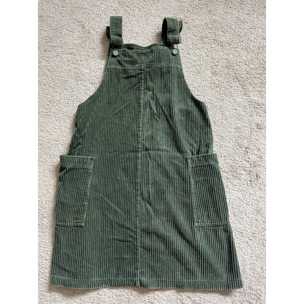 NY Jeans New York Company Green Corduroy Jumper Size Small